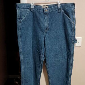 Lee Dungarees Carpenter Blue Denim Jeans Size 46x32